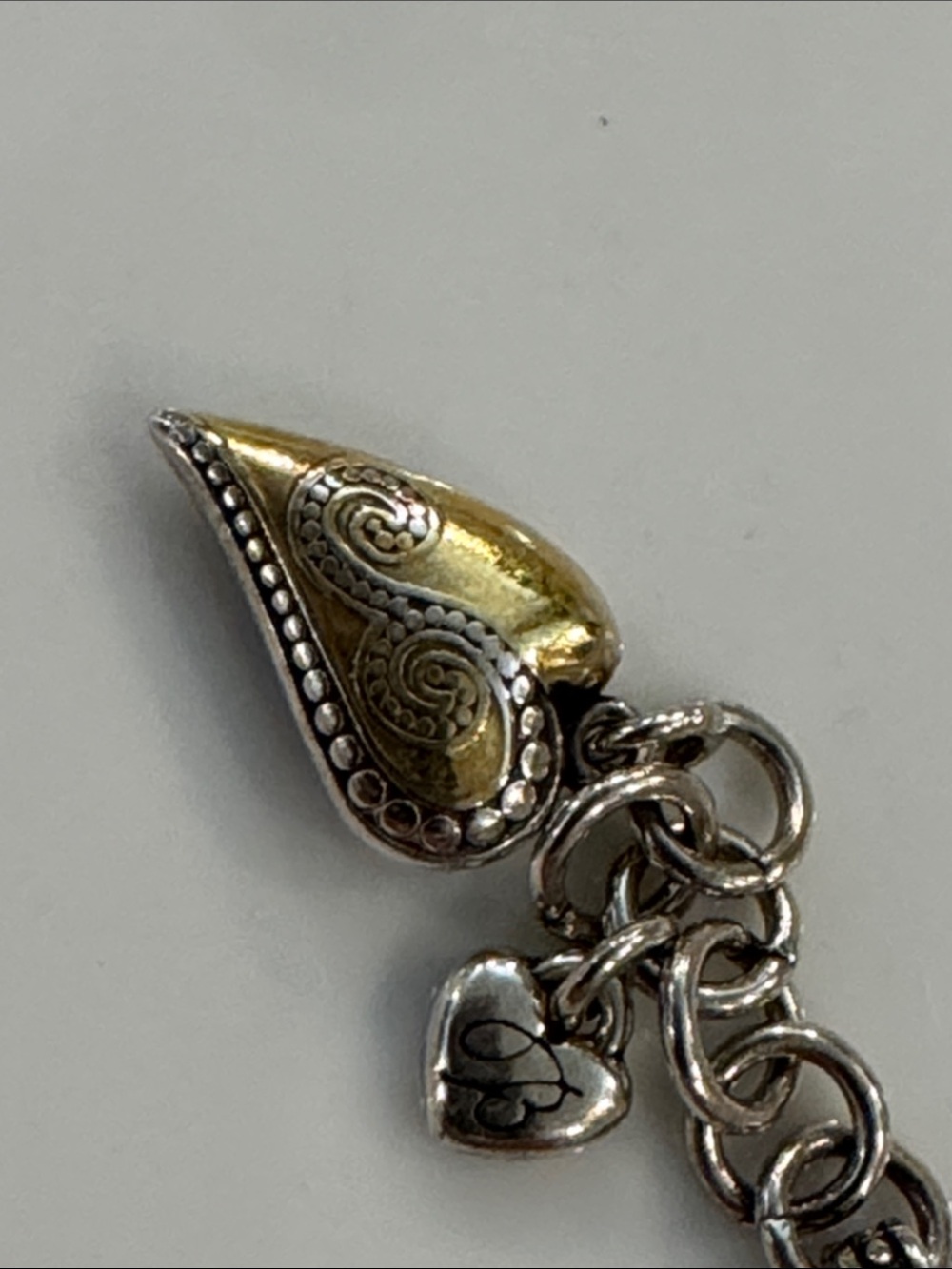 Brighton Silver-Tone Heart Accent Link Bracelet - Picture 4 of 6